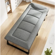 Раскладная кровать (раскладушка) LEOBRO серого цвета (FB-S14)