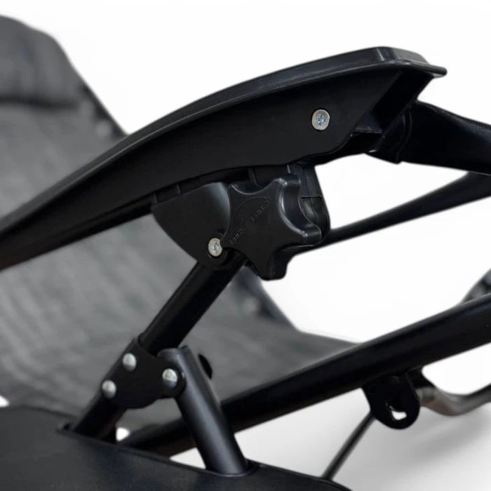 Розкладне крісло шезлонг LEOBRO Zero Gravity Dark Grey (LB-ZGC-A1-DGR)