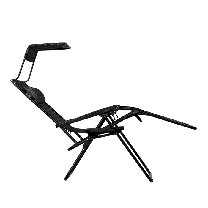 Розкладне крісло шезлонг з козирком LEOBRO Zero Gravity Plaid (LB-ZGC-H1-PLD