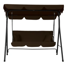 Гойдалка з подушками на 3 особи LEOBRO Brown