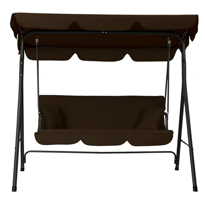 Гойдалка з подушками на 3 особи LEOBRO Brown