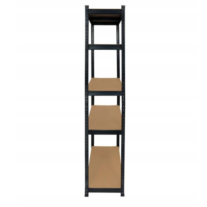 Стелаж LEOBRO Black 150 х 70 х 30 см, 175кг/полиця, 5 полиць (LB-R117)