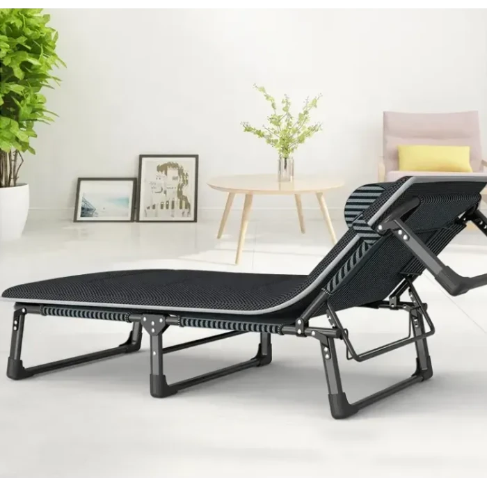 Раскладная кровать (раскладушка) с Mesh-матрасом и подушкой LEOBRO Striped (LB-FB-A2-STR)