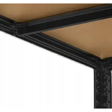 Набір із чотирьох стелажів LEOBRO Чорний 180 х 360 х 40 см, 175кг/полиця, 5 полиць (LB-R175-BLKX4)