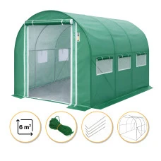 Садова теплиця парник LEOBRO Garden 6м2 Green Mosquito Door (LB-G108-GRN)