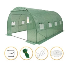 Велика садова теплиця 12м² LEOBRO Green (LB-G104-GRN)