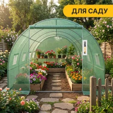 Велика садова теплиця 12м² LEOBRO Green (LB-G104-GRN)