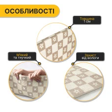 Дитячий ігровий килимок LEOBRO 180 x 200 x 1 см (LB-1032)