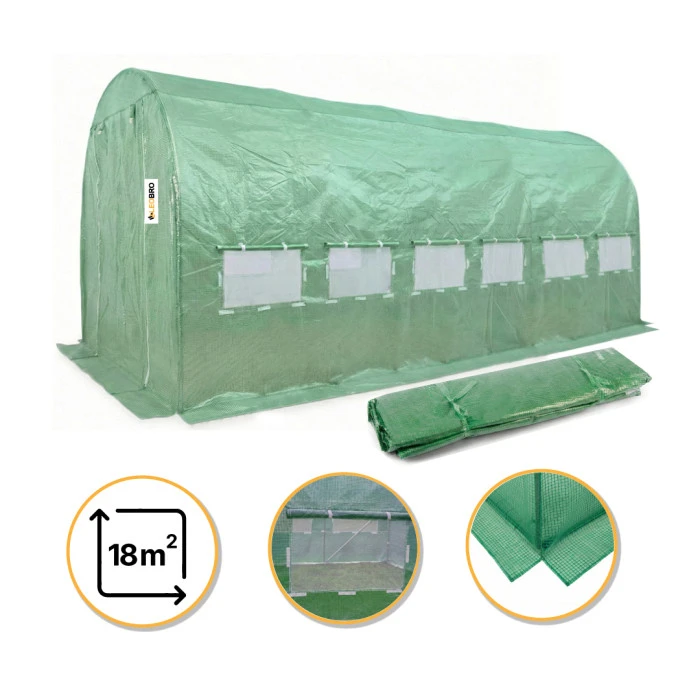 Плівка для теплиці LEOBRO 18м2 армована (LB-GC133-GRN)