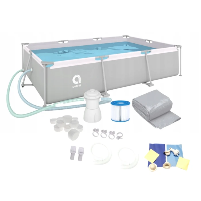 Бассейн каркасный прямоугольный Avenli 300х65см 15в1 (2815)