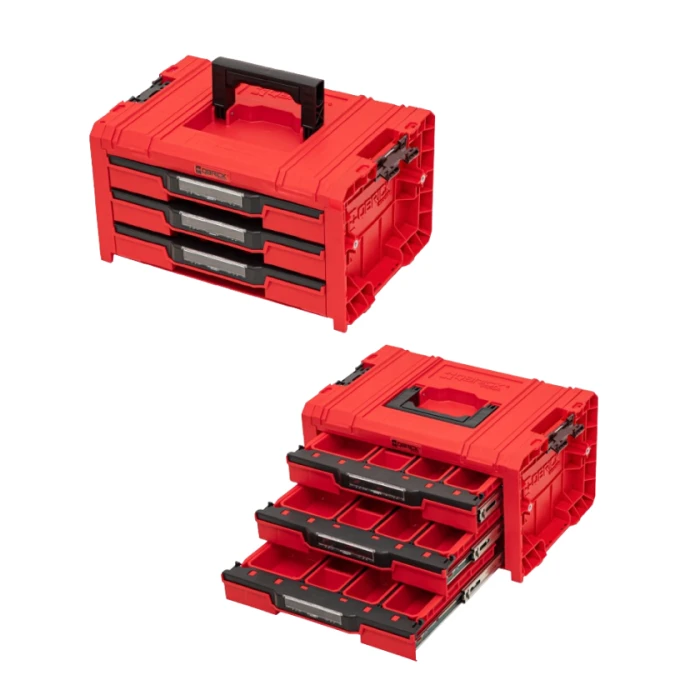 Набір інструментів для ящиків Qbrick System PRO Drawer Workshop Set 3 2.0 RED (5901238258353)