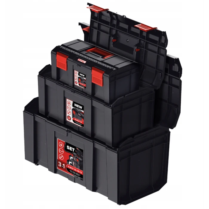 Набір ящиків для інструментів QBRICK REGULAR R-BOX SET: 19+16+13 (5901238253938)