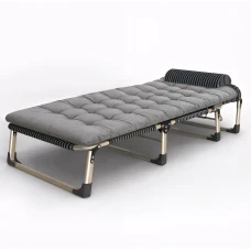 Раскладная кровать (Раскладушка) с подушкой LEOBRO Тёмная полоска