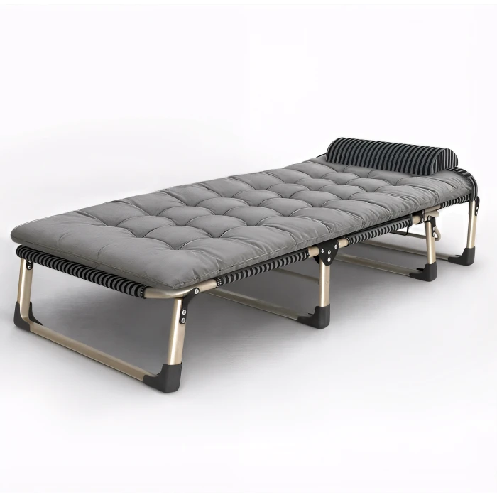 Розкладне ліжко (розкладачка) з подушкою LEOBRO Темна смужка