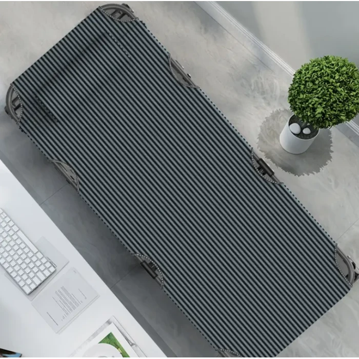 Раскладная кровать (раскладушка) с подушкой LEOBRO Темная полоска (FB-S02-PM)