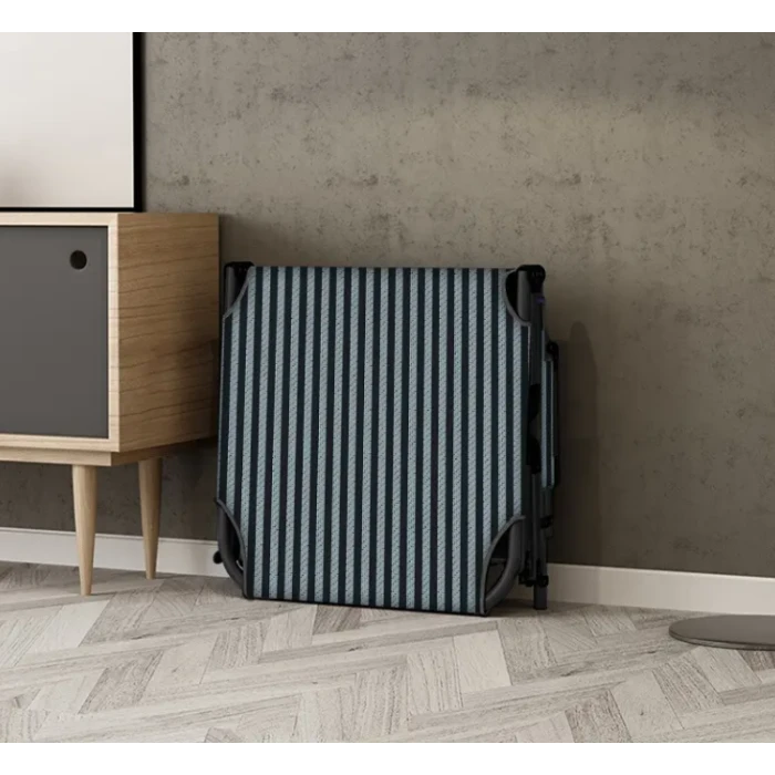 Раскладная кровать (раскладушка) с подушкой LEOBRO Темная полоска (FB-S02-PM)