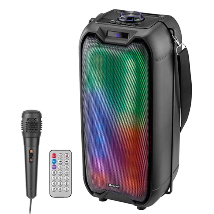Караоке-блютуз колонка Tracer Rocket TWS Black 16W (TRAGLO46925)