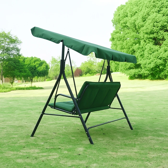 Водонепроникна гойдалка з подушками на 3 особи LEOBRO Зелена