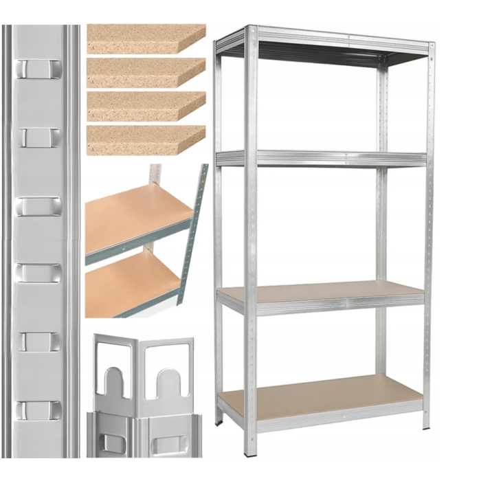 Стелаж LEOBRO Premium 150 х 70 х 30 см, 150кг/полиця, 4 полиці (LB-R109)