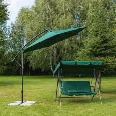 Гойдалка з подушками на 3 особи LEOBRO Green