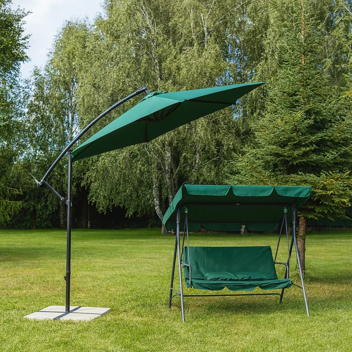 Гойдалка з подушками на 3 особи LEOBRO Green