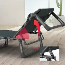 Раскладная кровать (раскладушка) с матрасом и подушкой LEOBRO Striped (LB-FB-A1-STR)