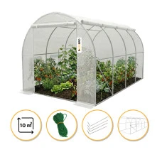 Садова теплиця парник LEOBRO Garden 10м2 White MultiDoor (LB-G112-WHT)