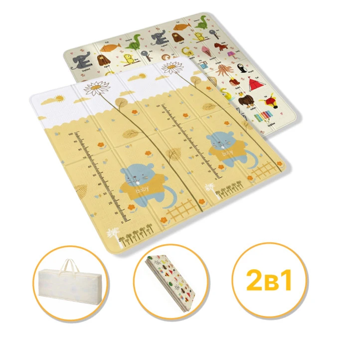 Дитячий ігровий килимок LEOBRO 180 x 200 x 1 см (LB-1033)