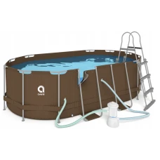Бассейн каркасный, прямоугольный Avenli 427x275x100 см. (Brown) 16в1 (2820)