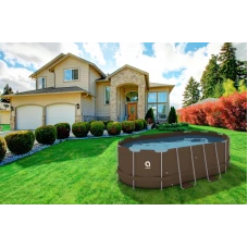 Бассейн каркасный, прямоугольный Avenli 427x275x100 см. (Brown) 16в1 (2820)