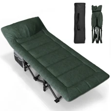 Раскладушка для туризма LEOBRO зеленая (CC-S11)