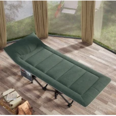 Раскладушка для туризма LEOBRO зеленая (CC-S11)