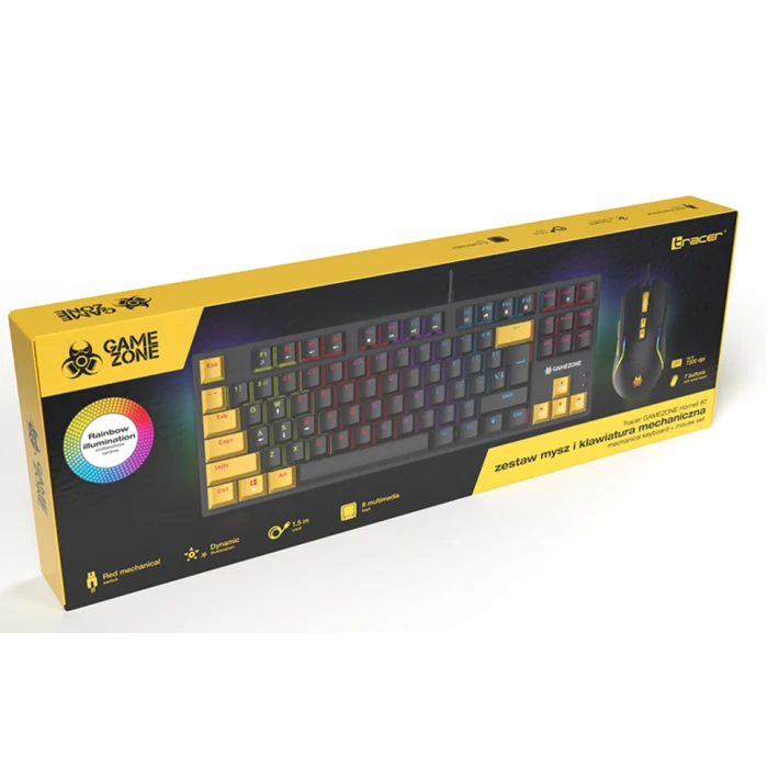 Комплект (клавіатура + миша) Tracer GAMEZONE HORNET87 USB (TRAKLA47396)