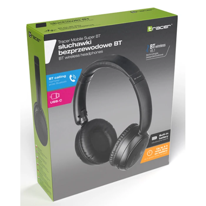 Бездротова аудіо гарнітура Tracer MOBILE Super BT (TRASLU47379)