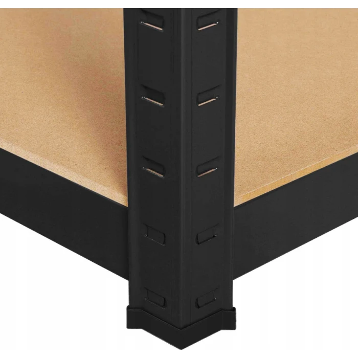 Стелаж LEOBRO Чорний 180 х 90 х 40 см, 265кг/полиця, 5 полиць (LB-R265-BLK)