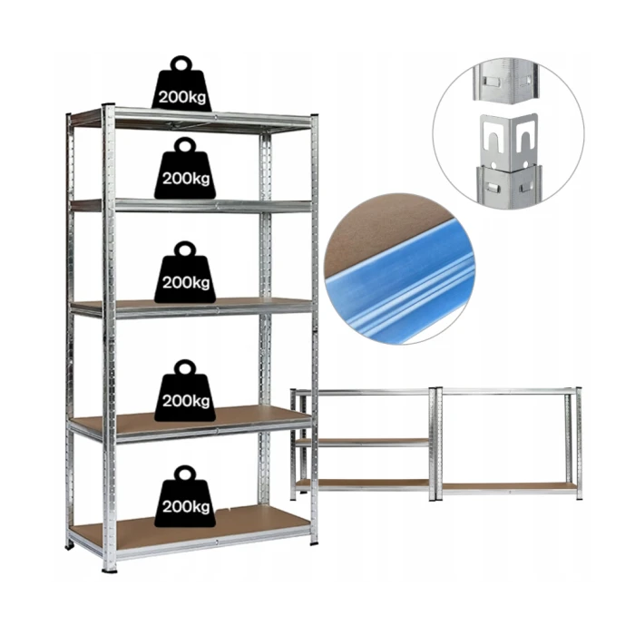 Стелаж LEOBRO Premium 180 х 90 х 40 см, 200кг/полиця, 5 полиць (LB-R106)