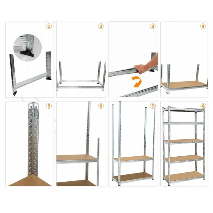 Стелаж LEOBRO Premium 180 х 90 х 40 см, 200кг/полиця, 5 полиць (LB-R106)