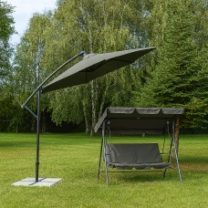 Гойдалка з подушками на 3 особи LEOBRO Grey