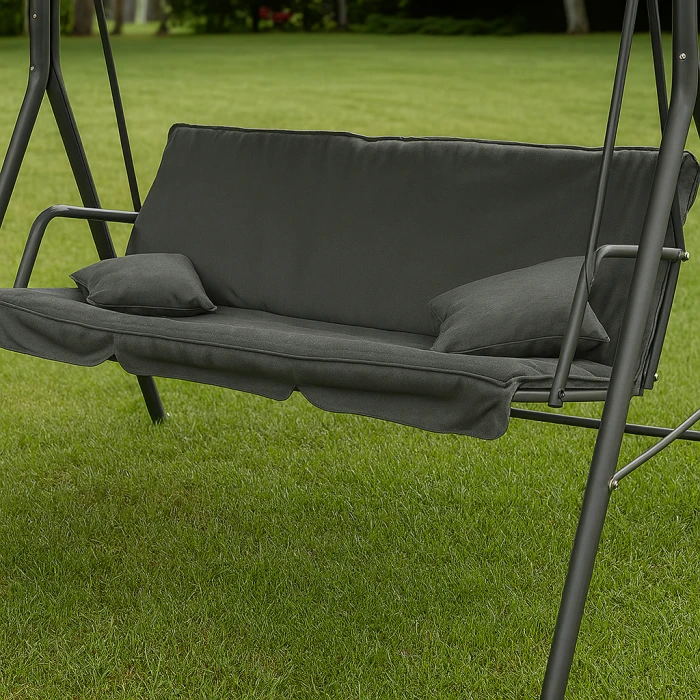 Гойдалка з подушками на 3 особи LEOBRO Grey