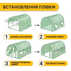 Плівка для теплиці LEOBRO 9м2 армована (LB-GC131-GRN)