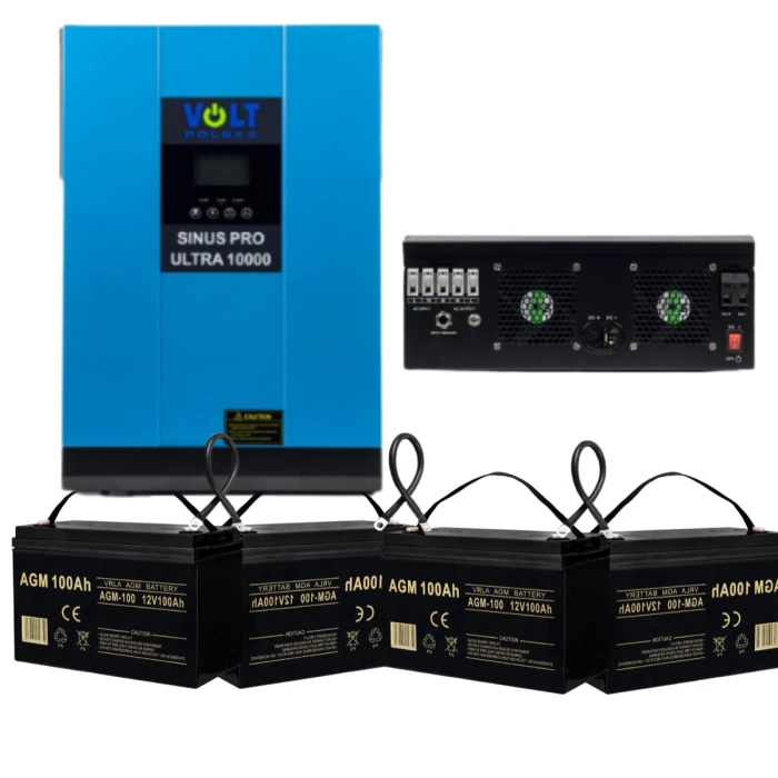 Комплект Volt Polska ULTRA 10000 48/230V (5000/10000W) + 4 шт Акумулятор VOLT VRLA 100Ah 12V