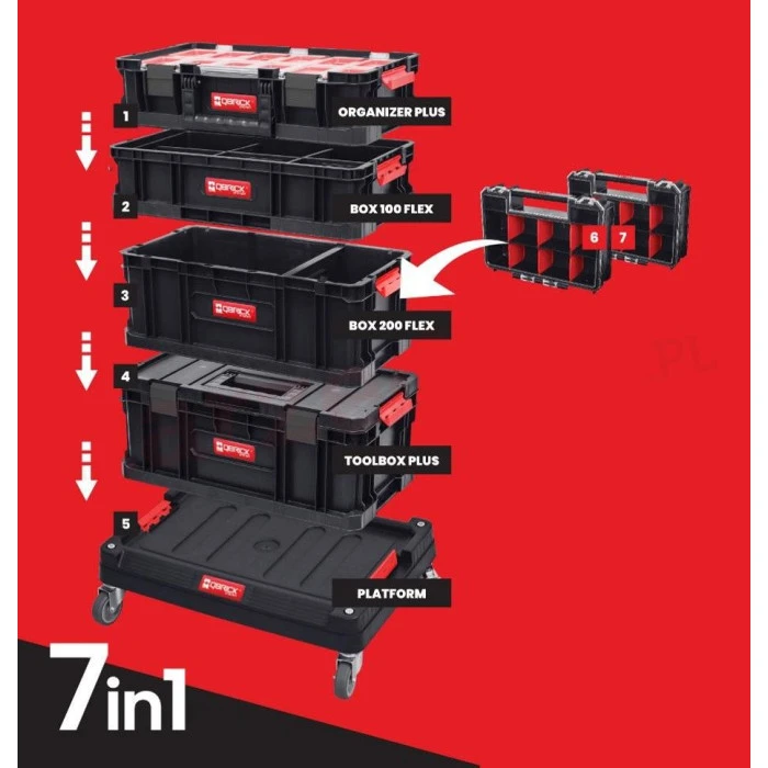 Набор ящиков для инструментов Qbrick System PROMO SET II 7в1 (5901238252603)