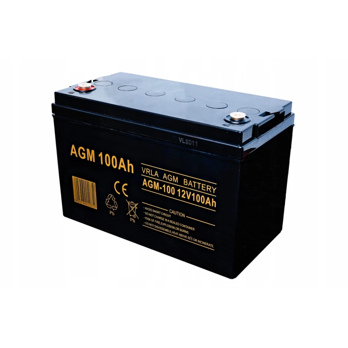 Аккумулятор VOLT AGM VRLA 100Ah 12V + Зарядное устройство для Volt Polska 12V 8A LCD