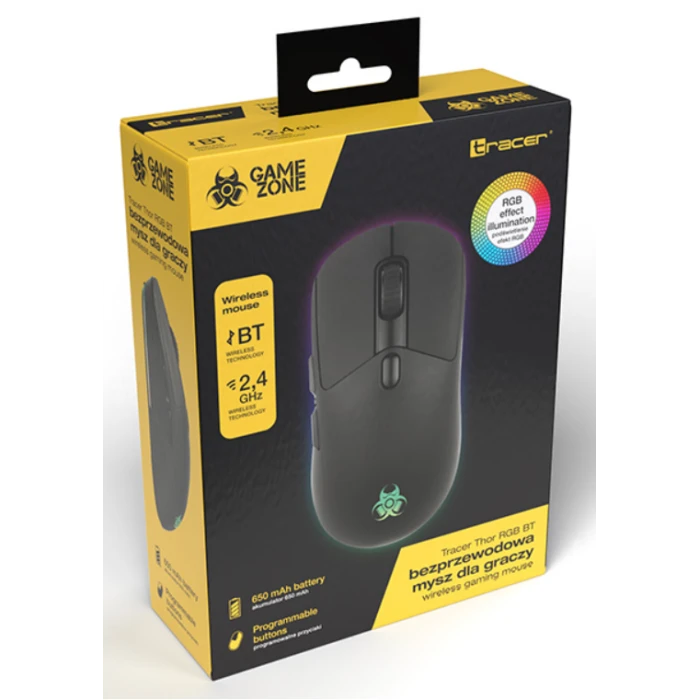 Комп'ютерна миша Tracer GAMEZONE THOR RGB 2.4G + BT (TRAMYS47419)