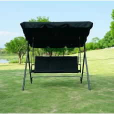 Водонепроникна гойдалка з подушками на 3 особи LEOBRO Чорна