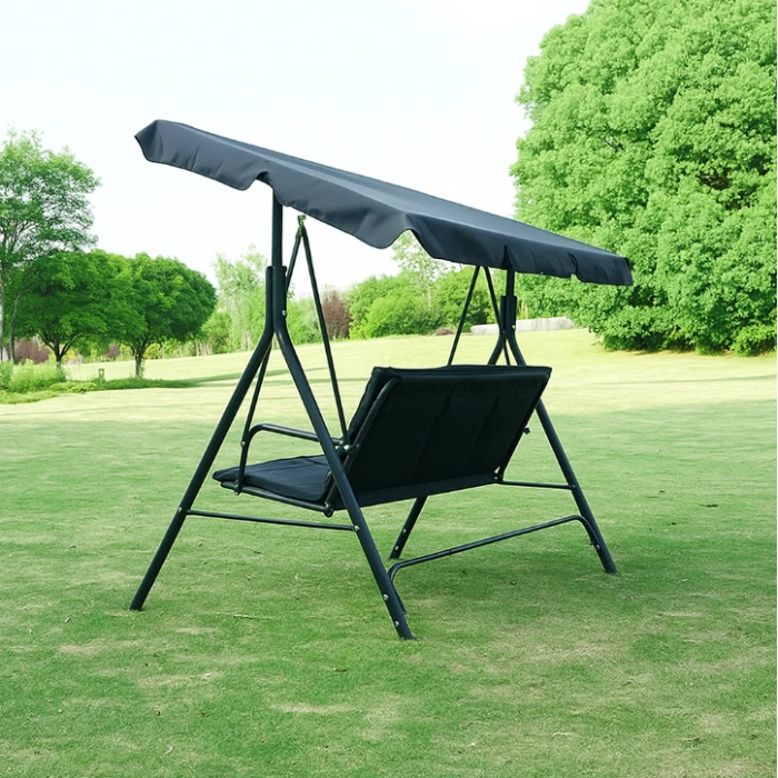 Водонепроникна гойдалка з подушками на 3 особи LEOBRO Чорна