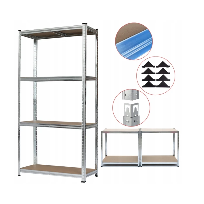 Стелаж LEOBRO Premium 150 х 70 х 30 см, 175кг/полиця, 4 полиці (LB-R111)