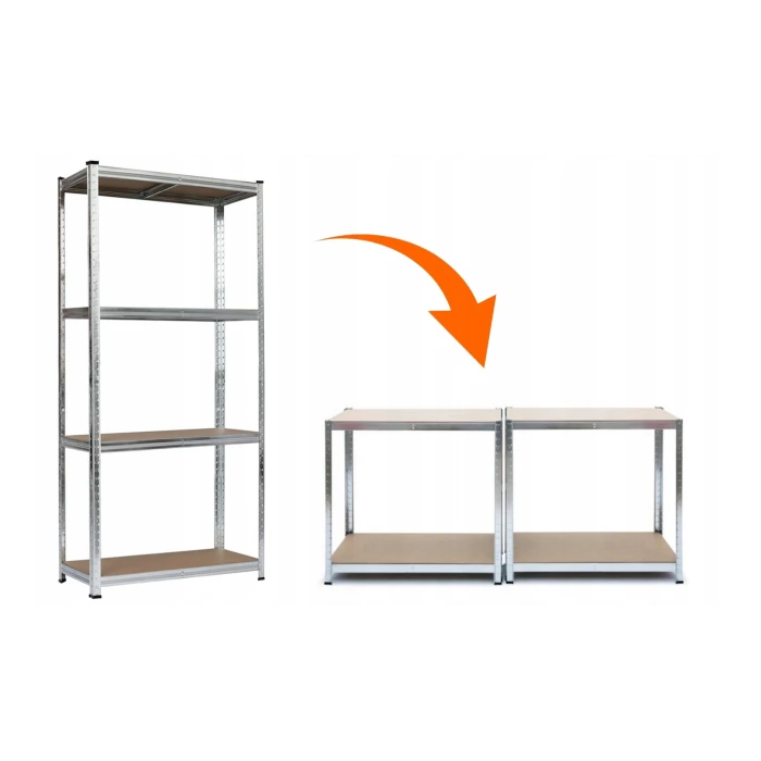 Стелаж LEOBRO Premium 150 х 70 х 30 см, 175кг/полиця, 4 полиці (LB-R111)