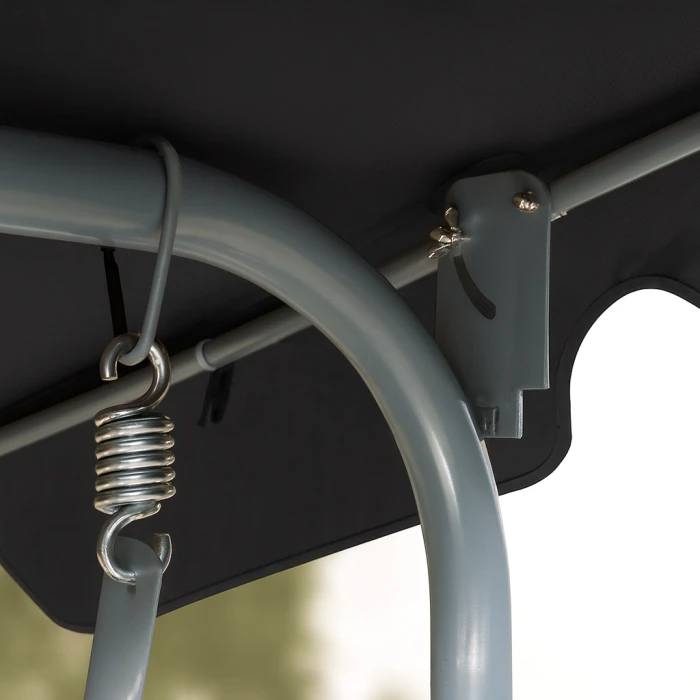 Гойдалка з подушками на 3 особи LEOBRO Relax Black