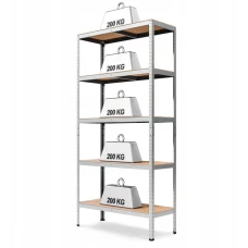 Стелаж LEOBRO Premium 200 х 90 х 40 см, 200кг/полиця, 5 полиць (LB-R122)